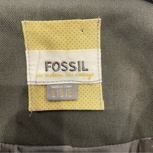 Women’s blazer size small Fossil vintage jacket women’s work wear size s - Picture 7 of 8